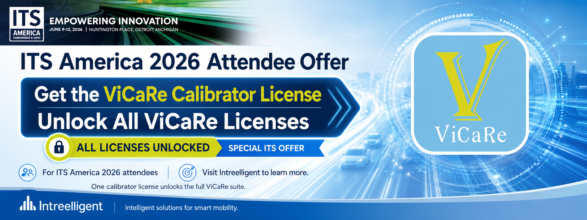 ITS America 2026 ViCaRe attendee offer
